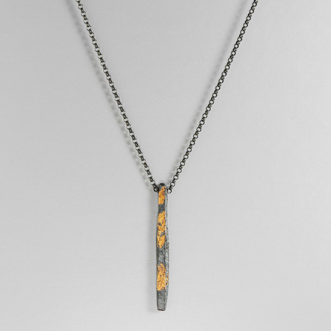 Gilded Relic Bar Necklace