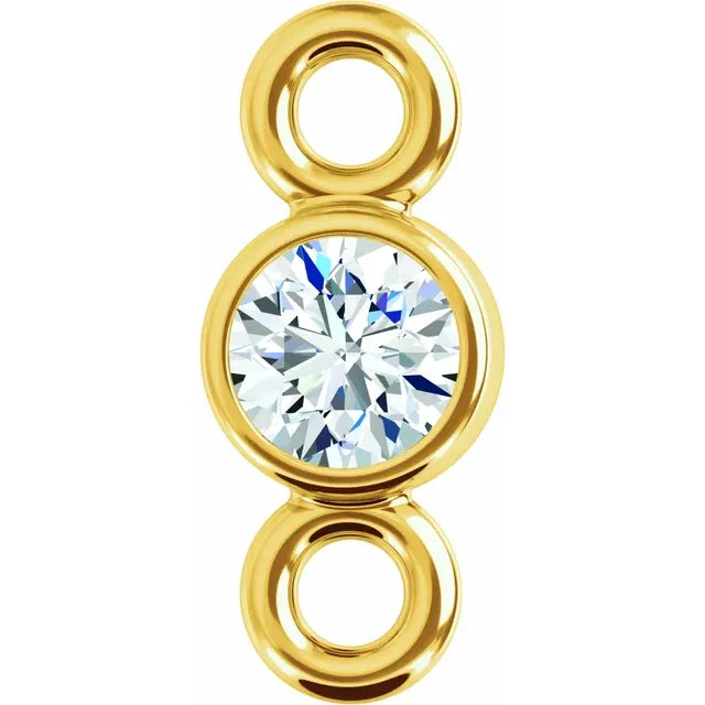 2mm Round Lab-Grown Diamond Bracelet Charm