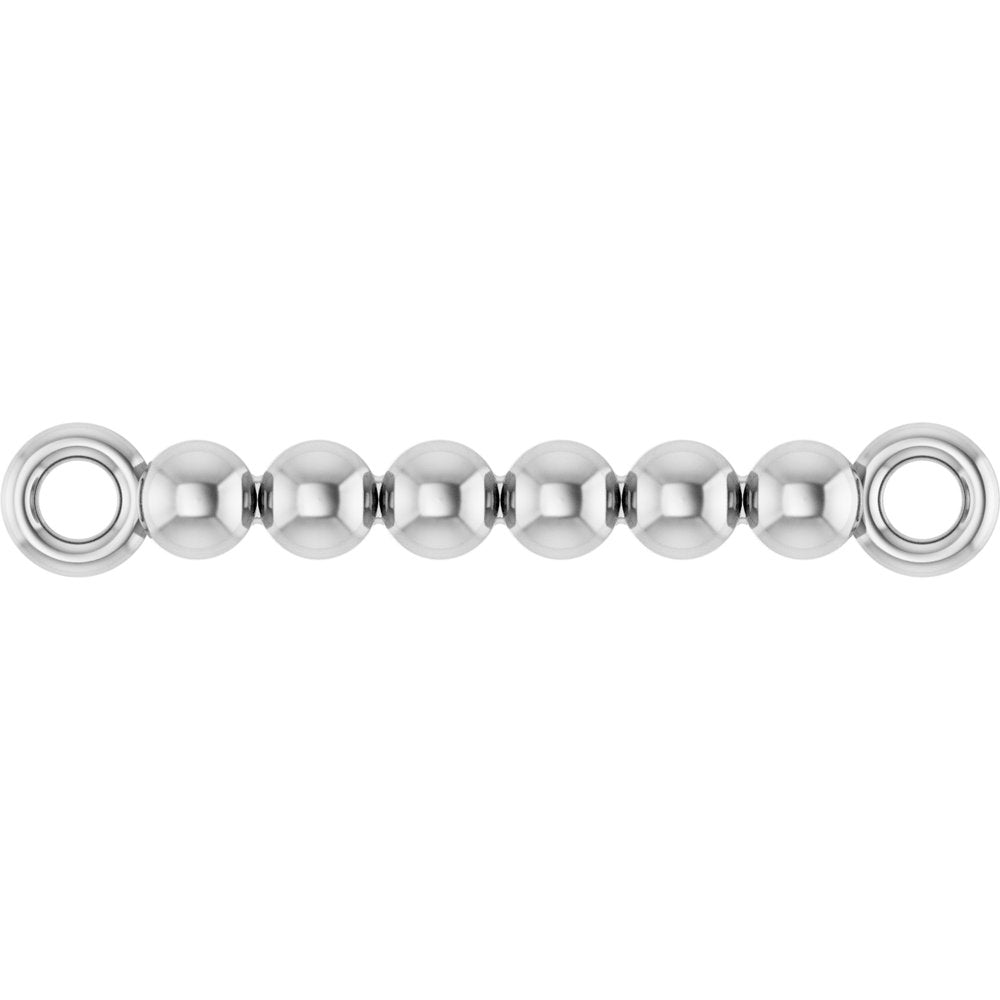 Beaded Bar Link for Bracelets