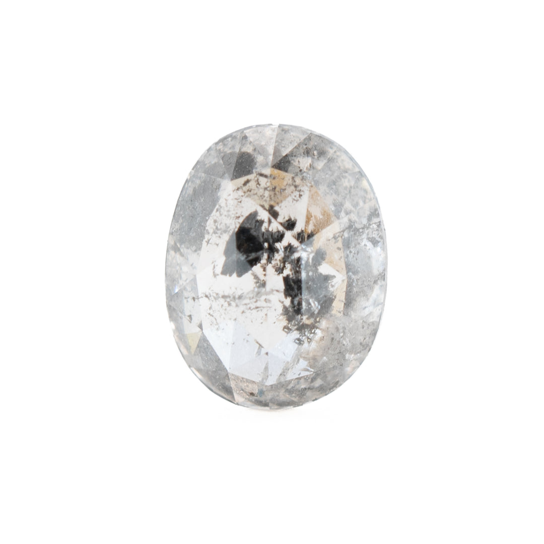 Oval Rose-Cut Salt & Pepper Diamond | 1.06ct | Canada Origin
