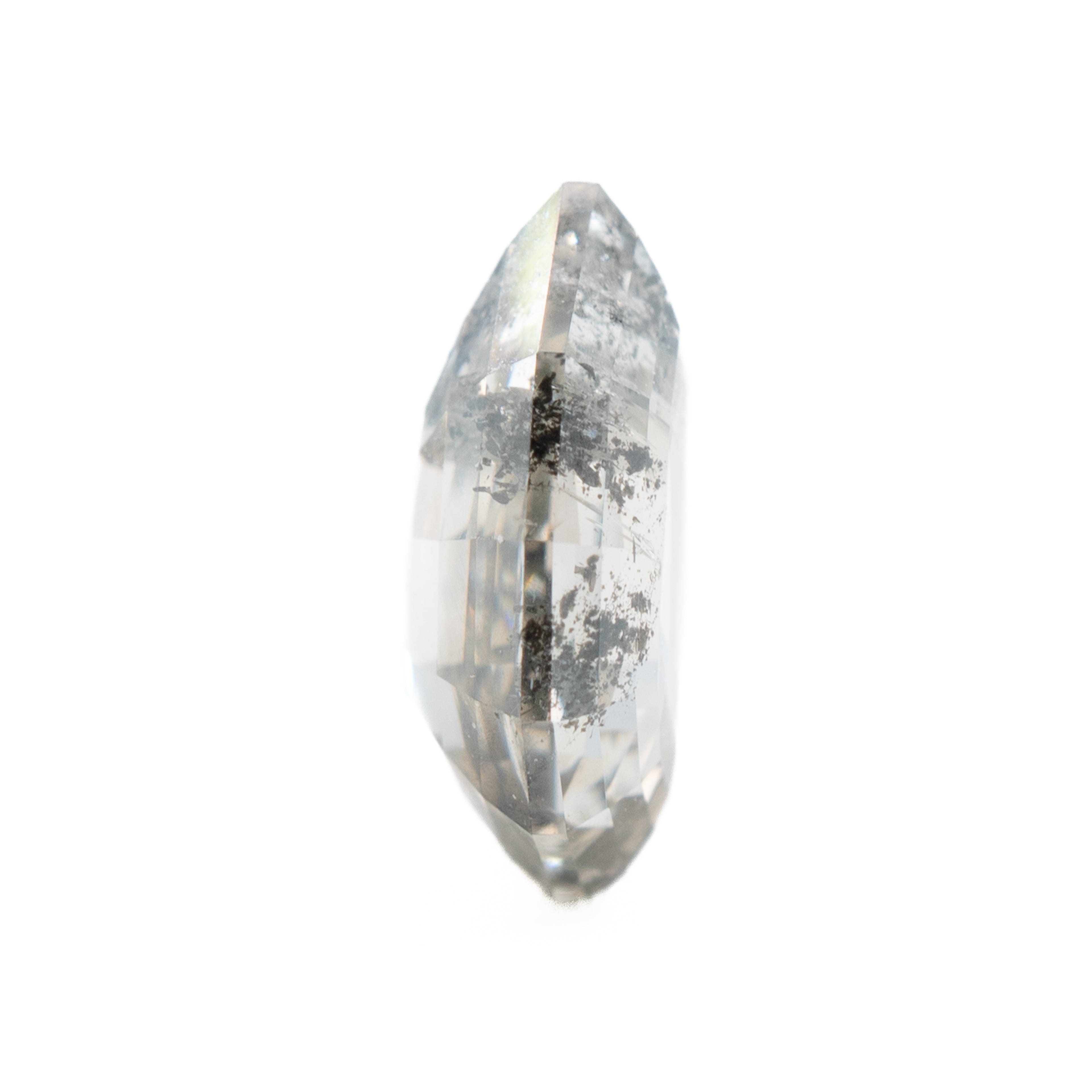 Geometric Pear Brilliant Salt & Pepper Diamond | 1.01ct | Canada Origin