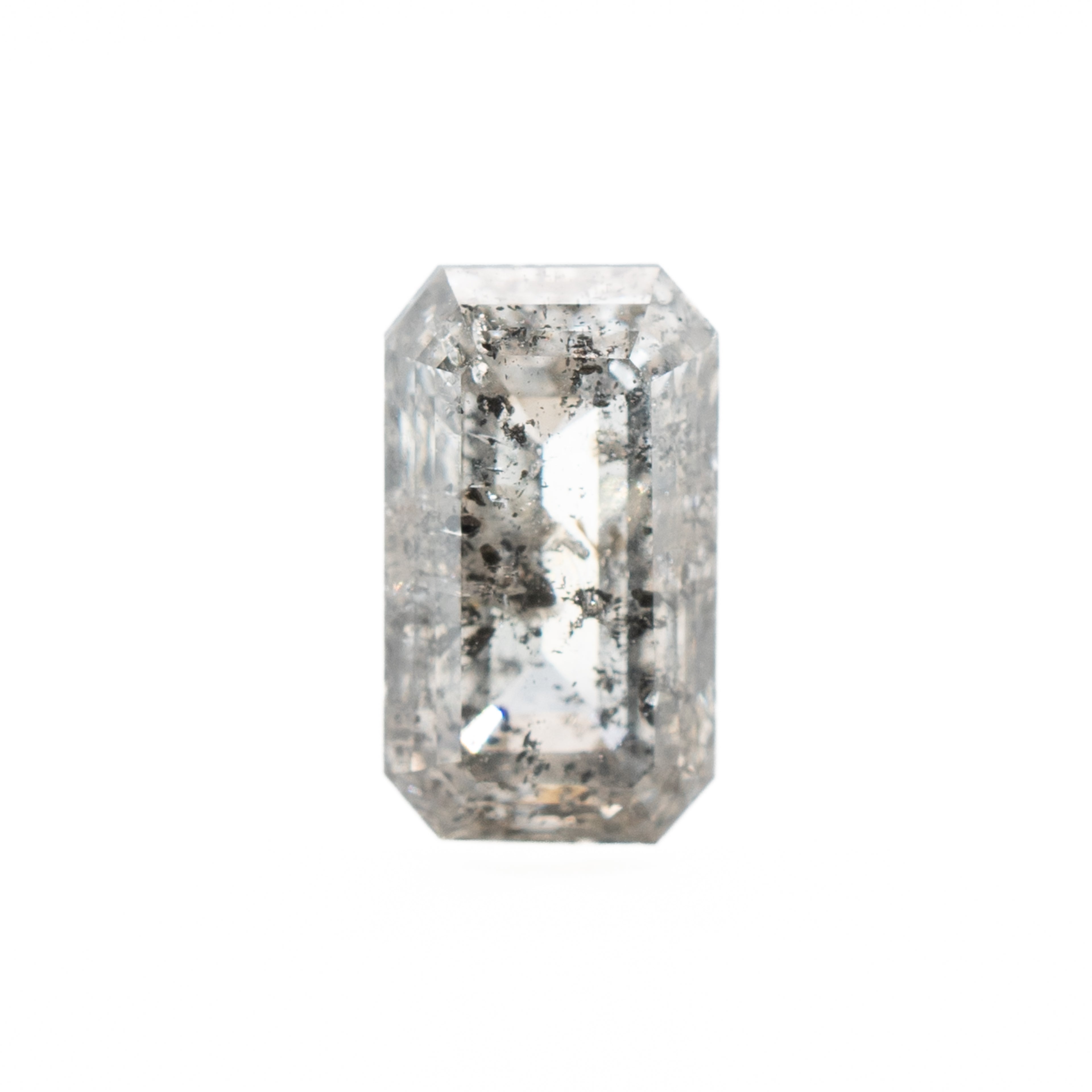 Vela | Emerald-Cut Salt & Pepper Diamond, 1.10 ct (Canada-origin)