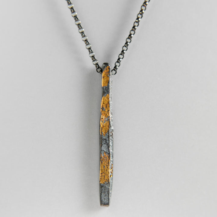 Gilded Relic Bar Necklace