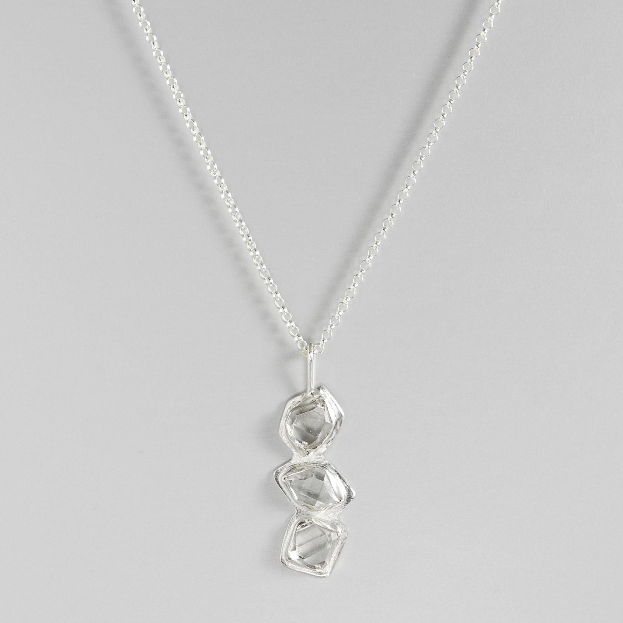 Tumbling Glacier Drop Necklace