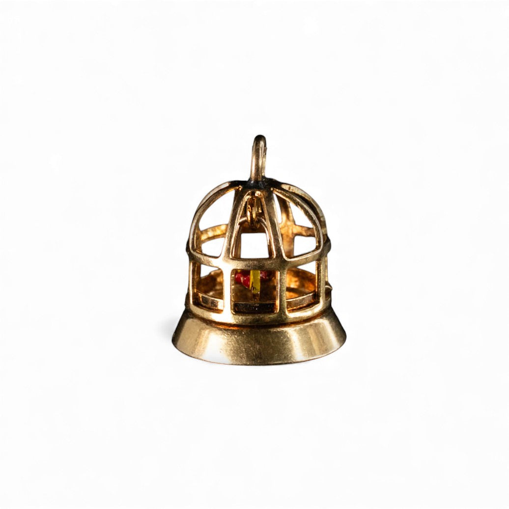 Birdcage Charm in 14k Gold