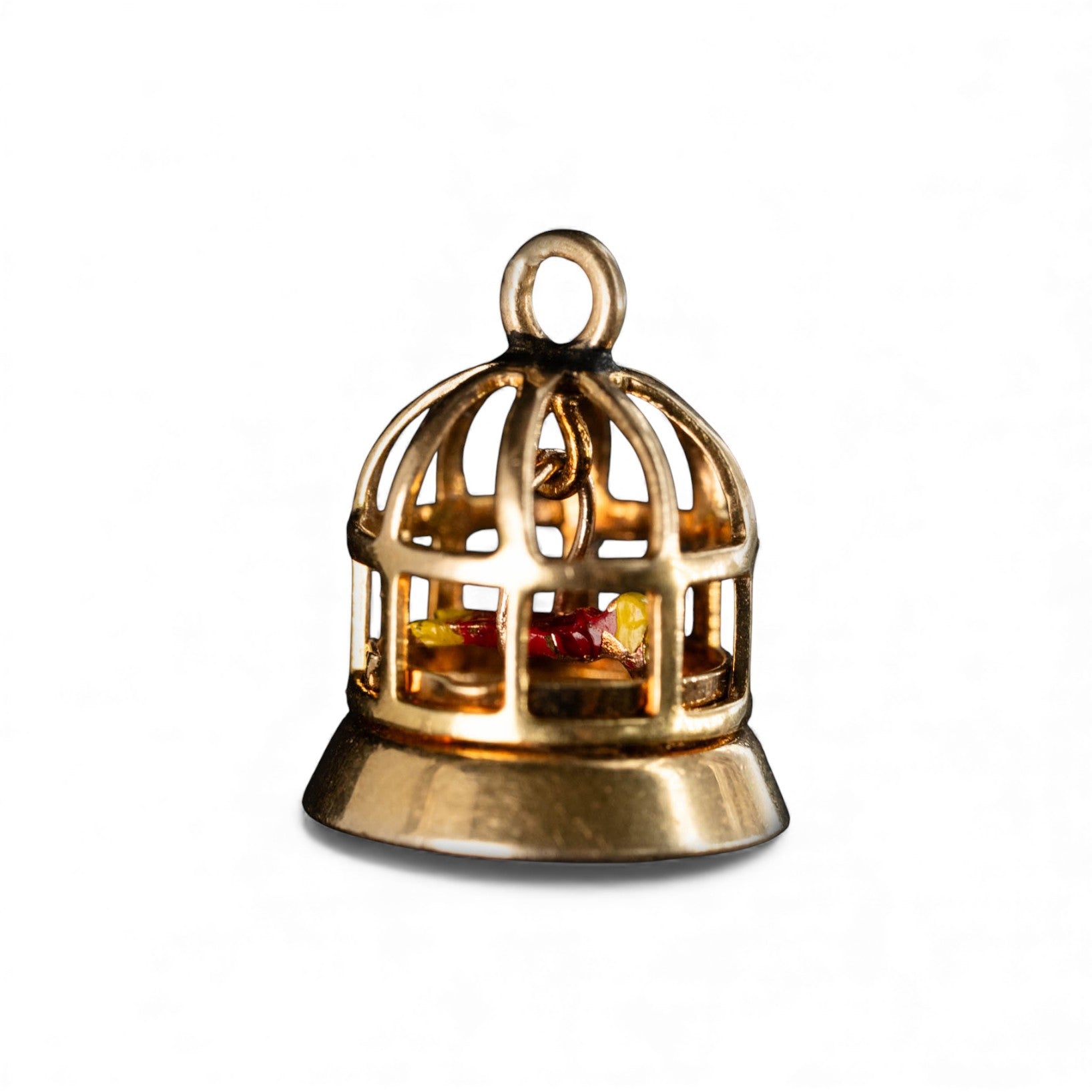 Birdcage Charm in 14k Gold