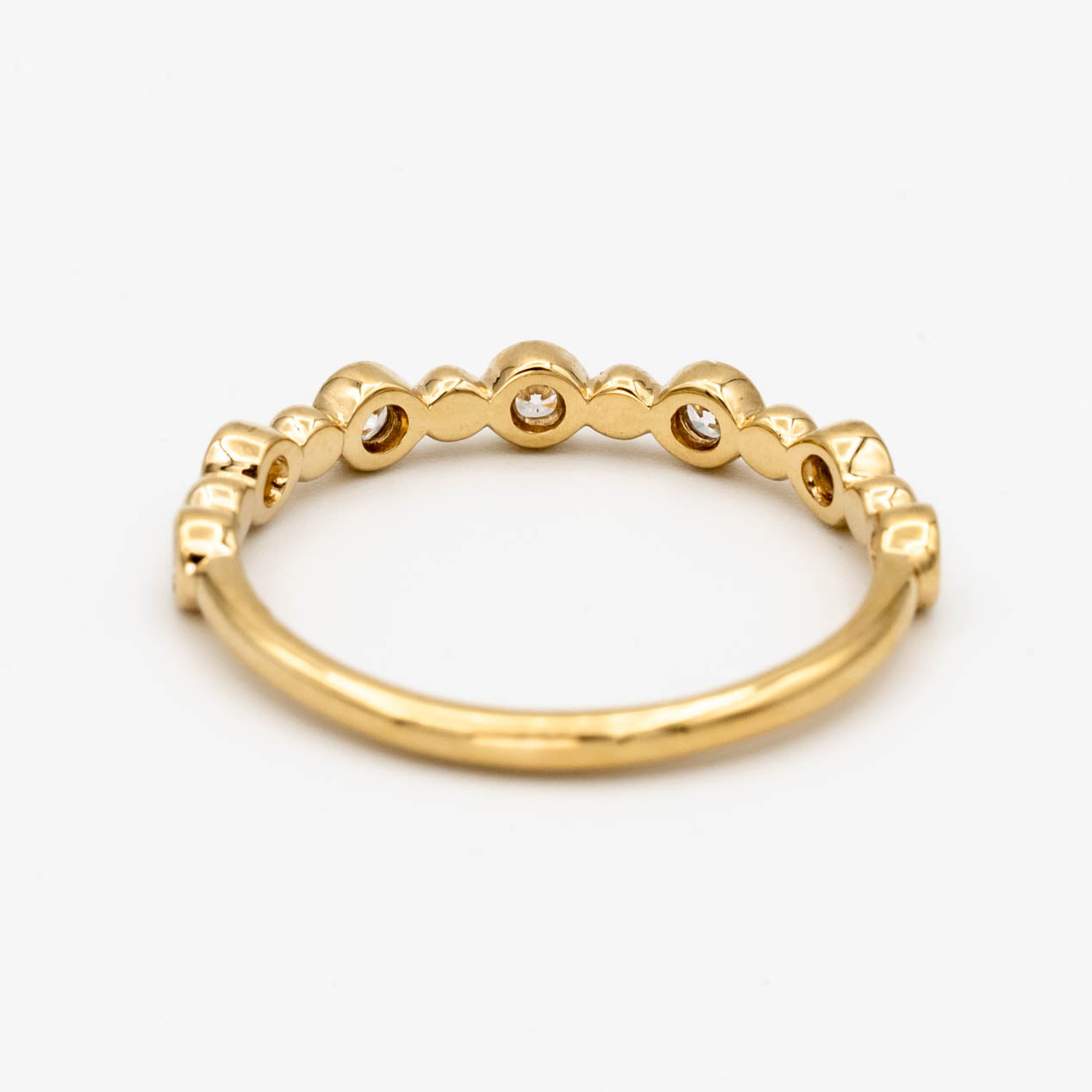 Bead + Diamond Wedding Band