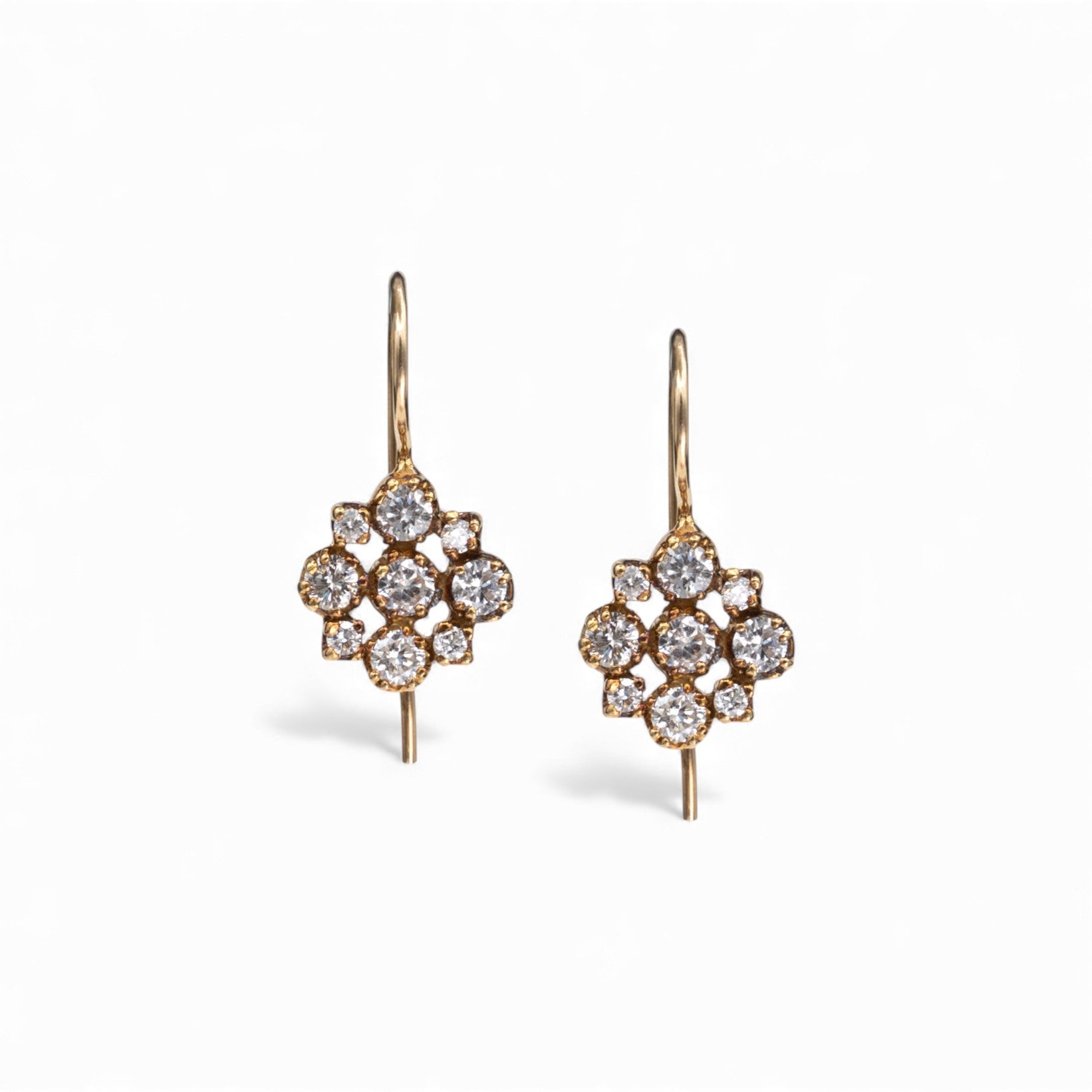 Diamond Rosette Drops