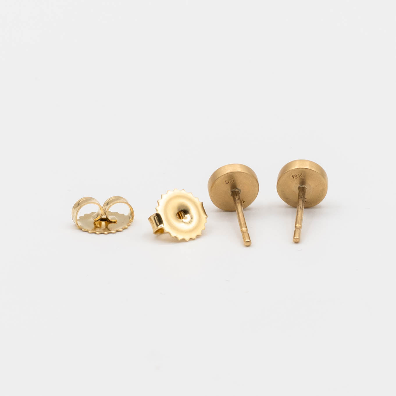 Selene Opal Cabochon Stud Earrings – 18k Yellow Gold | One of a Kind