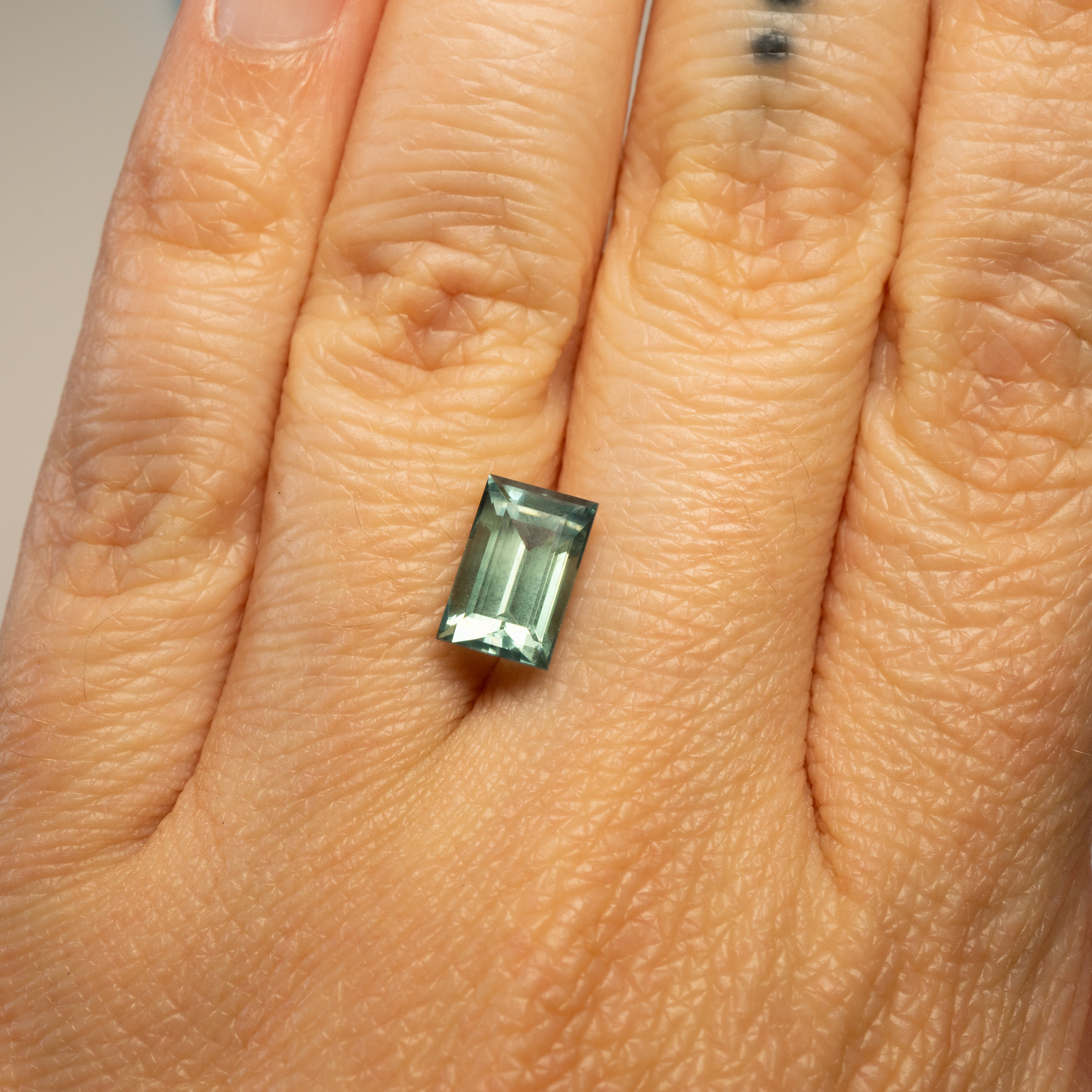 Teal Step Cut Sapphire | 3.18ct | Montana Origin, Unheated