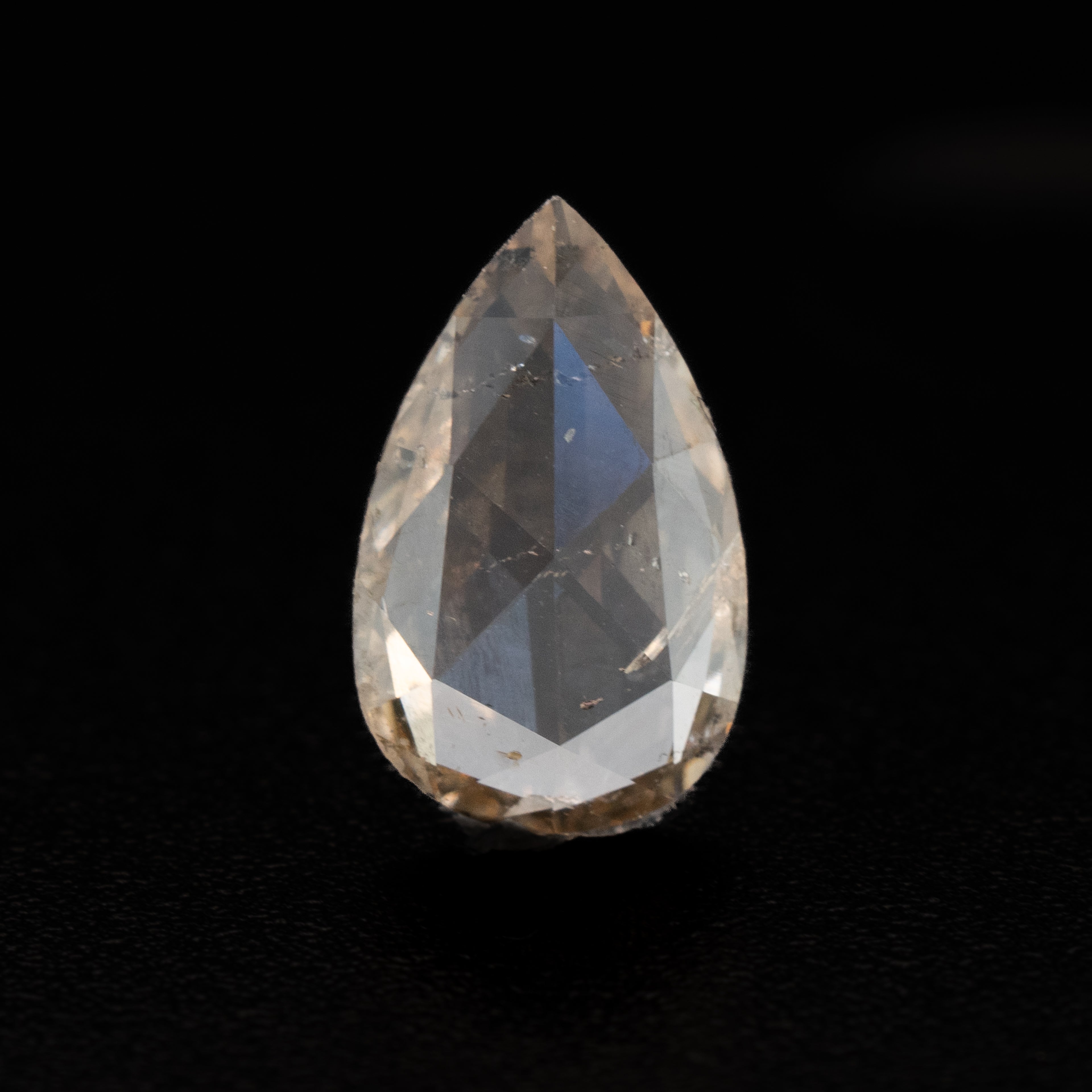 Pear Rose Cut Champagne Diamond | 0.70ct
