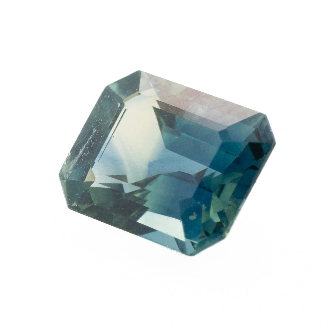 Teal Emerald Cut Sapphire | 1.46ct
