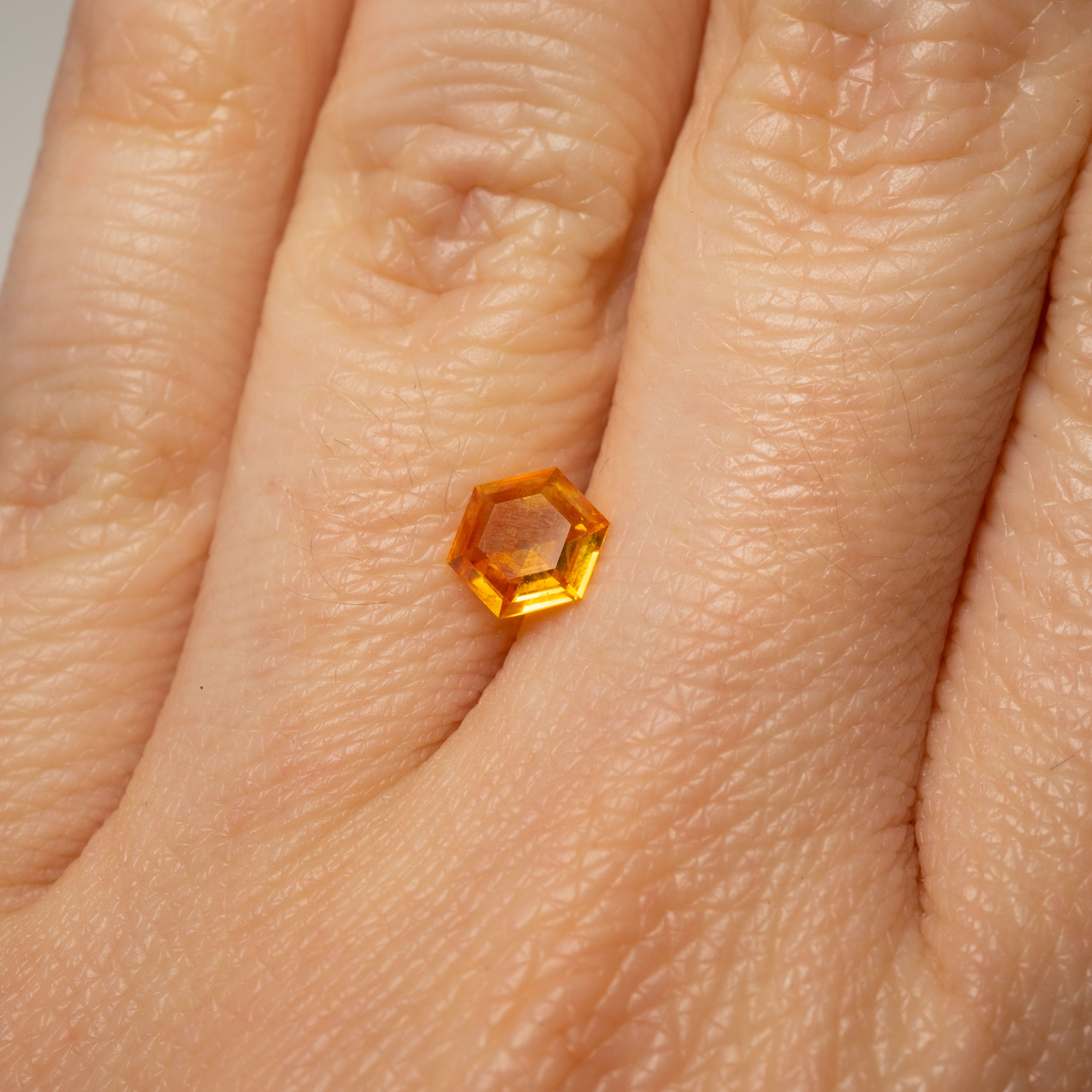 Golden Hour | Hexagonal Brilliant-Cut Yellow Sapphire, 0.76 ct (Montana, USA, Unheated)