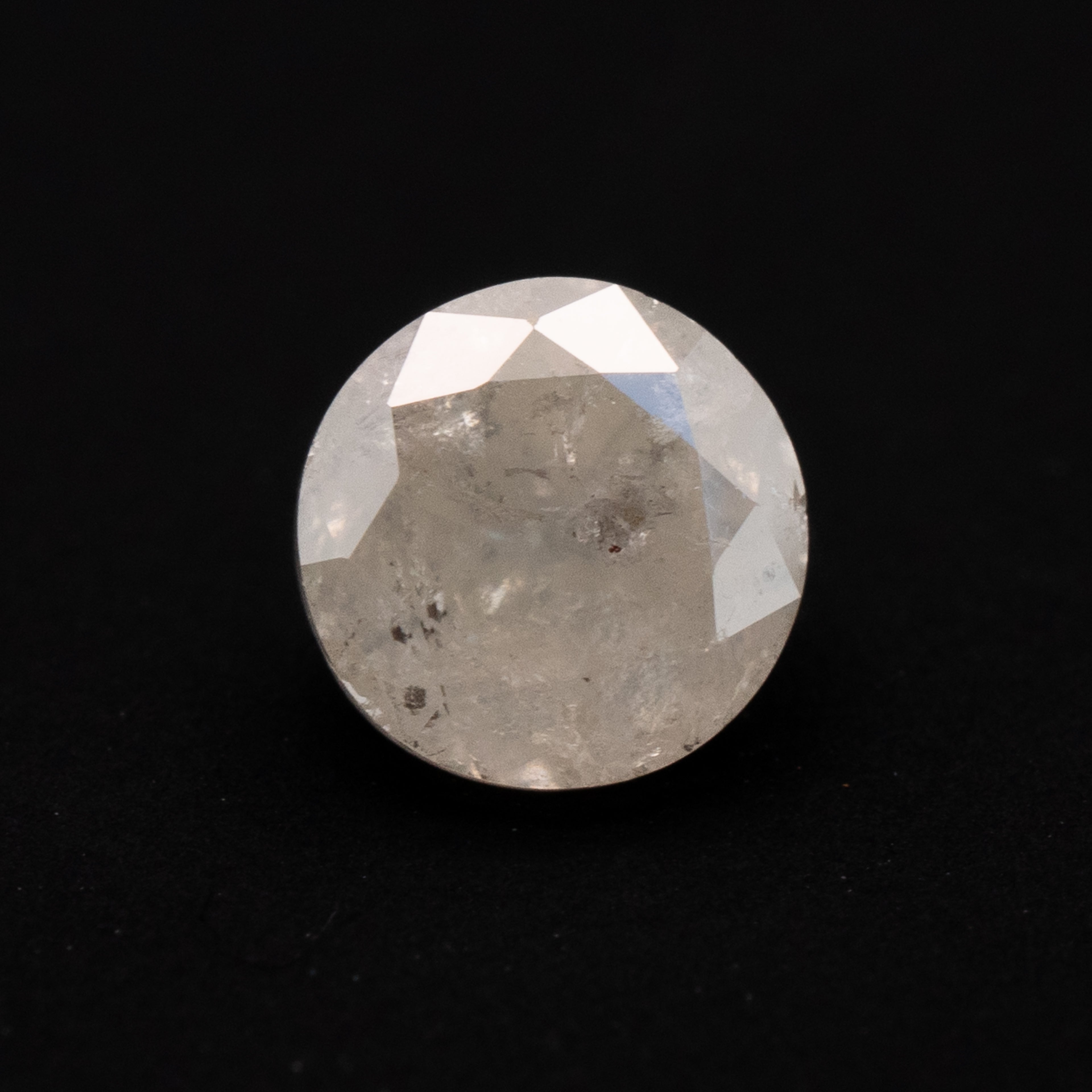 Round Brilliant Icy Salt + Pepper Diamond | 0.40ct