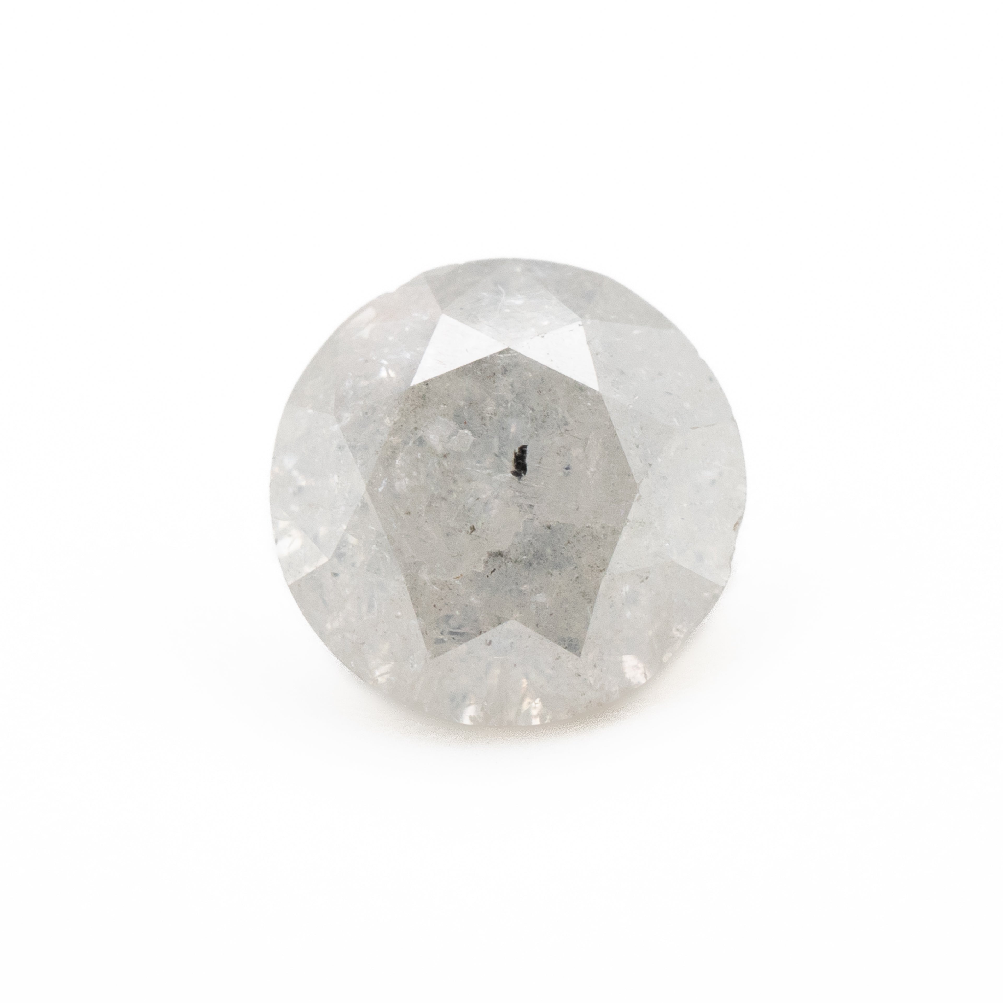 Round Brilliant Icy Salt + Pepper Diamond | 0.86ct