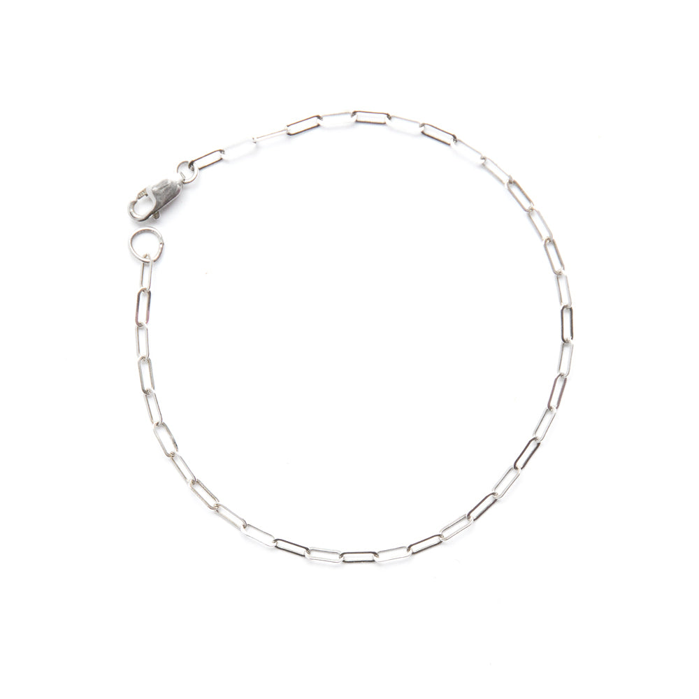 Paperclip Chain Glimmer Bracelet