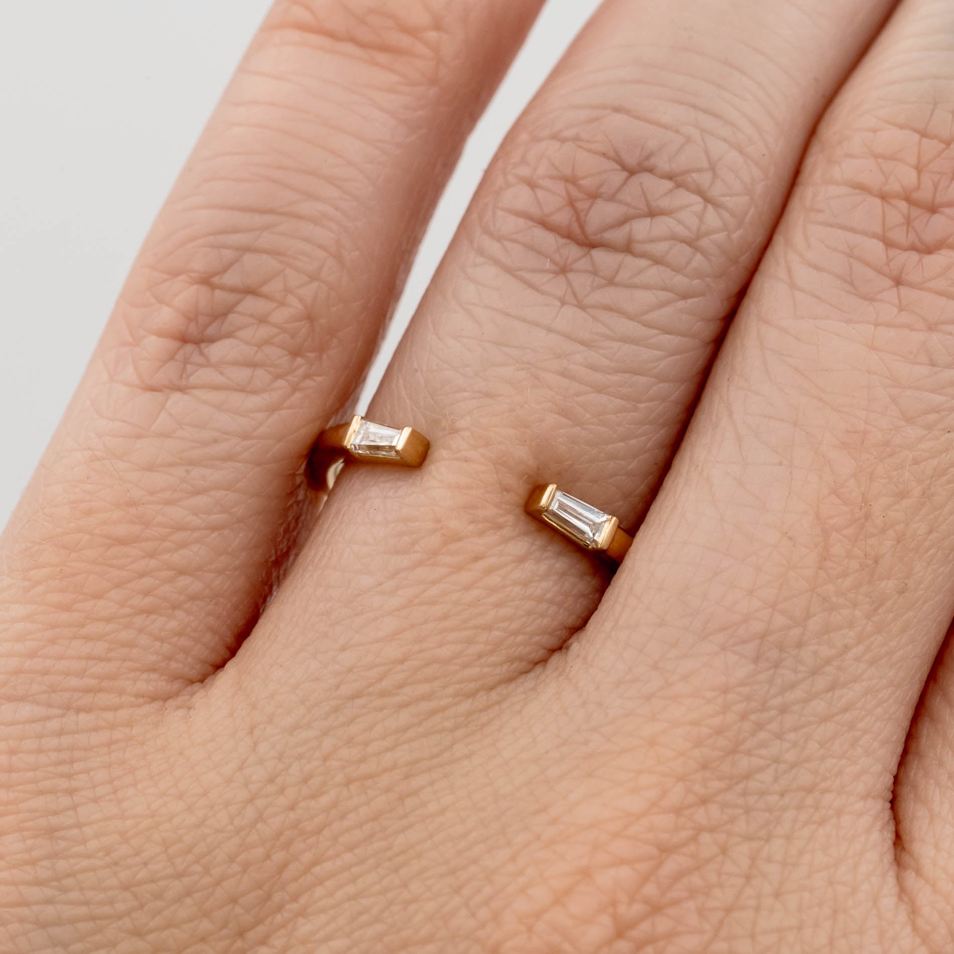 Negative Space Baguette Band