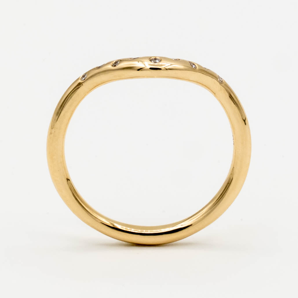 Starlight Diamond Contour Band