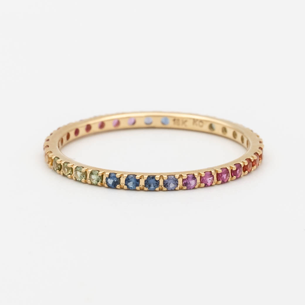 Gemstone Eternity Band