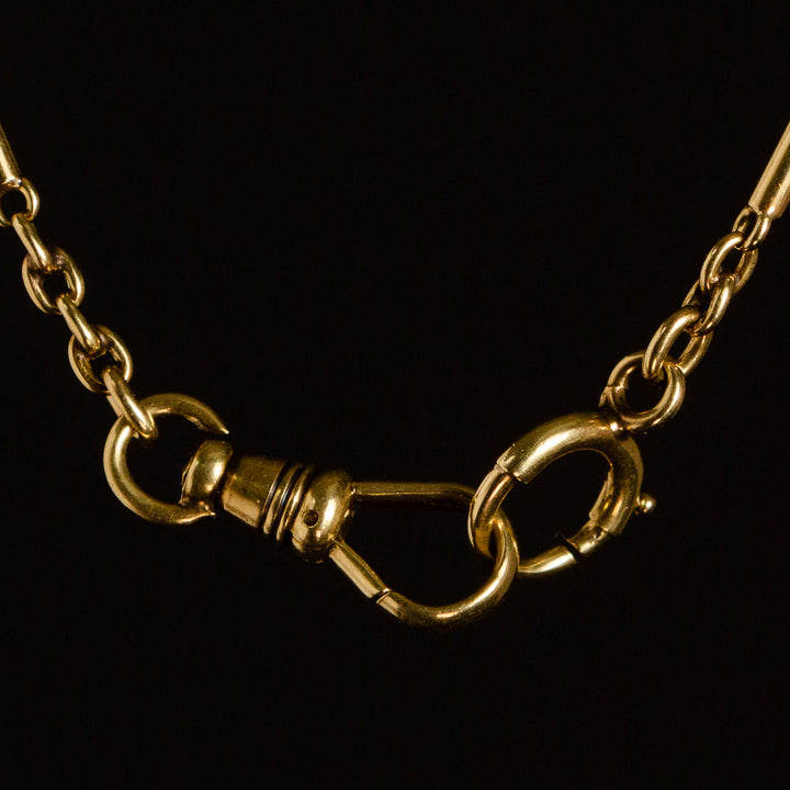 Victorian Fancy Link Chain in 14k Gold