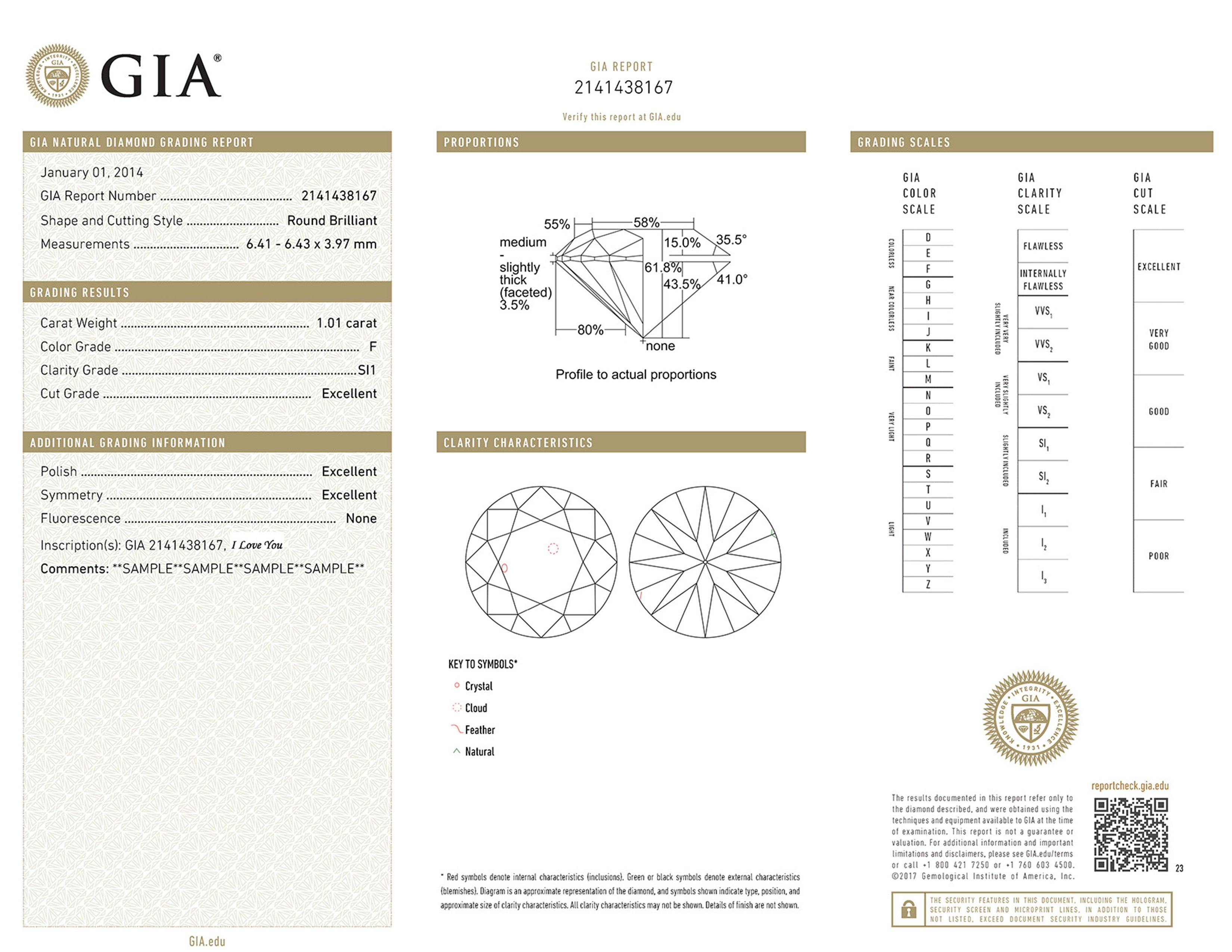 How to Read a Diamond Grading Report