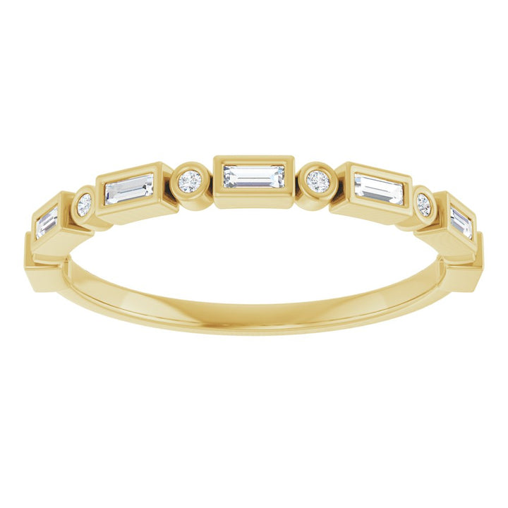 Baguette Diamond Wedding Band