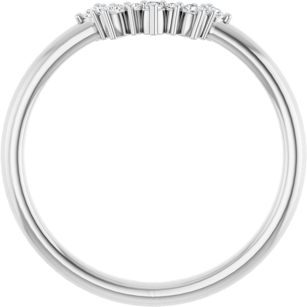 Alternating Diamond Contour Band