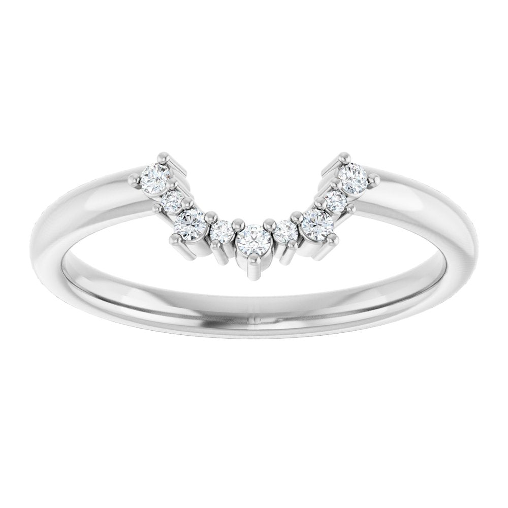 Alternating Diamond Contour Band