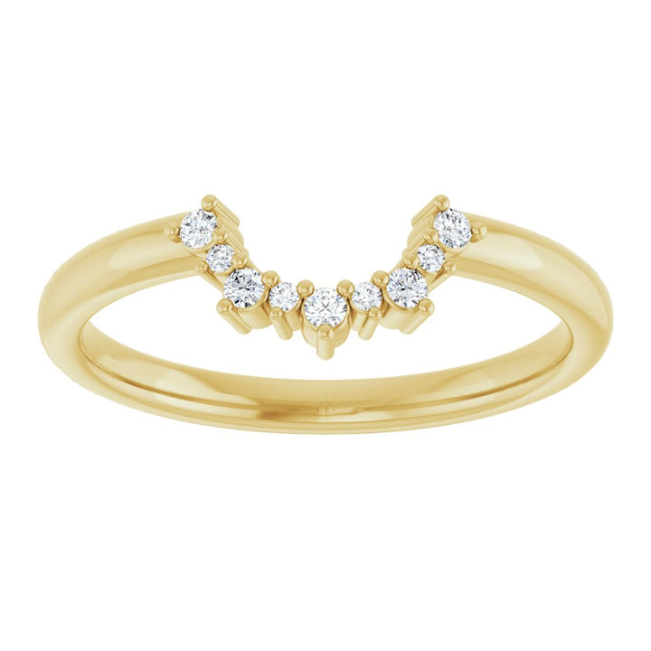 Alternating Diamond Contour Band