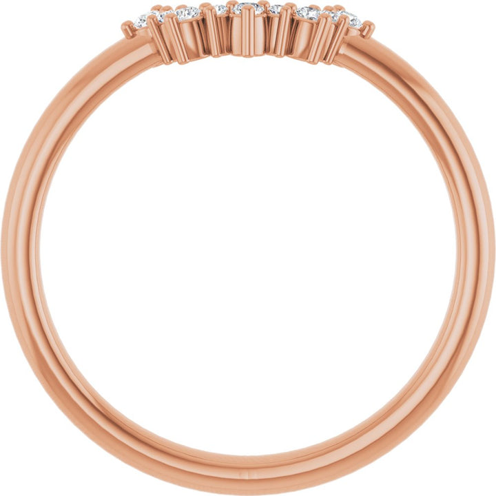 Alternating Diamond Contour Band