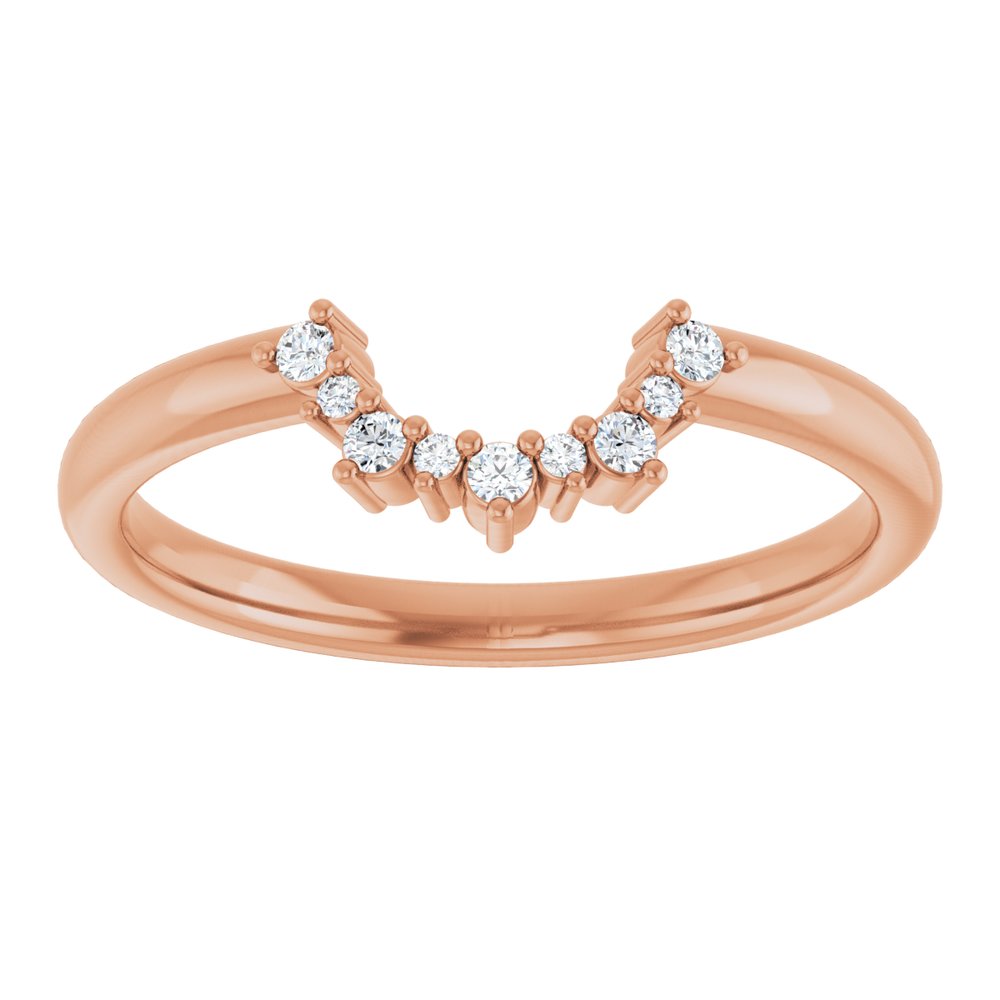 Alternating Diamond Contour Band