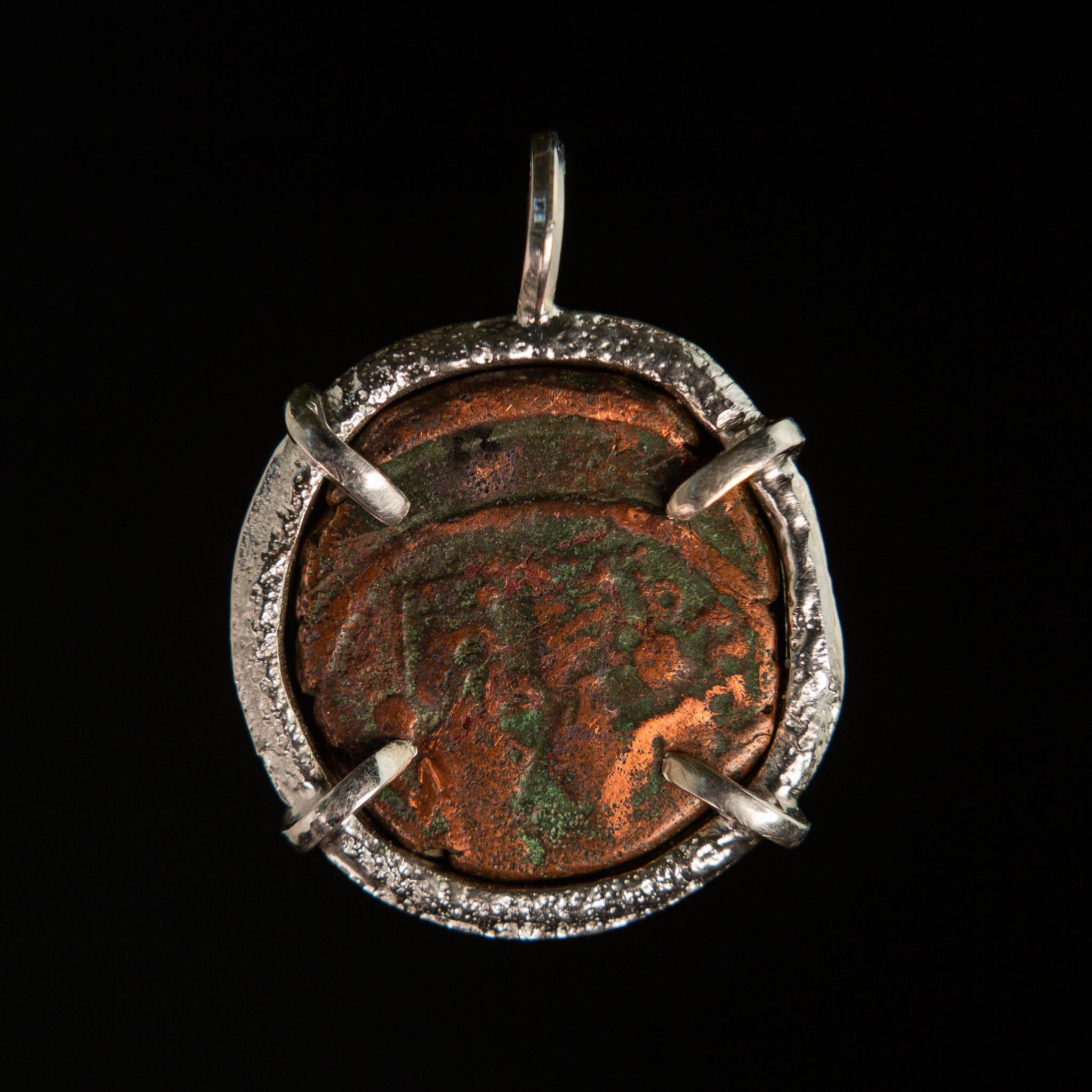 Relic K Ancient Byzantine Coin Pendant – Sterling Silver | One of a Kind