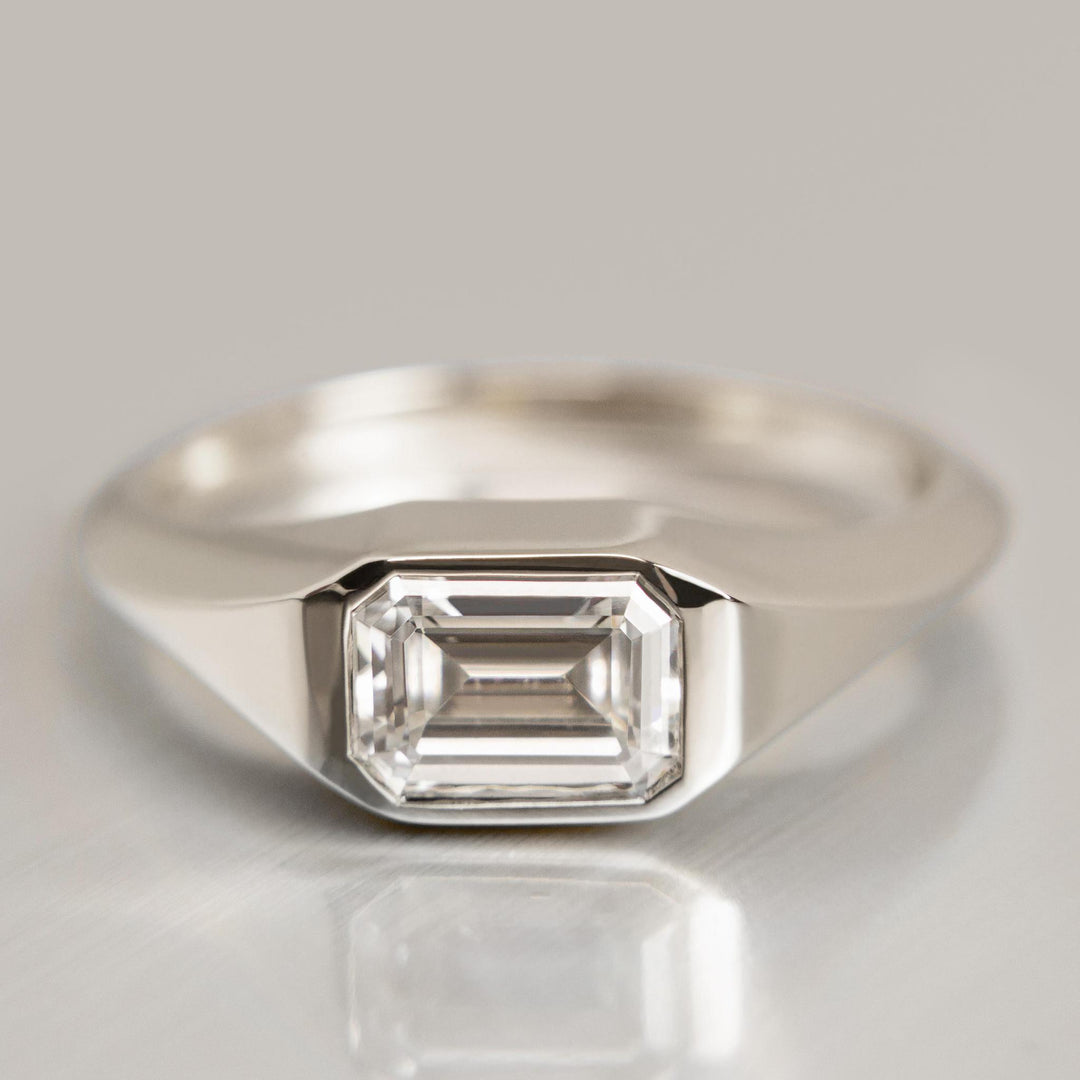 Hemlock Ring with Moissanite