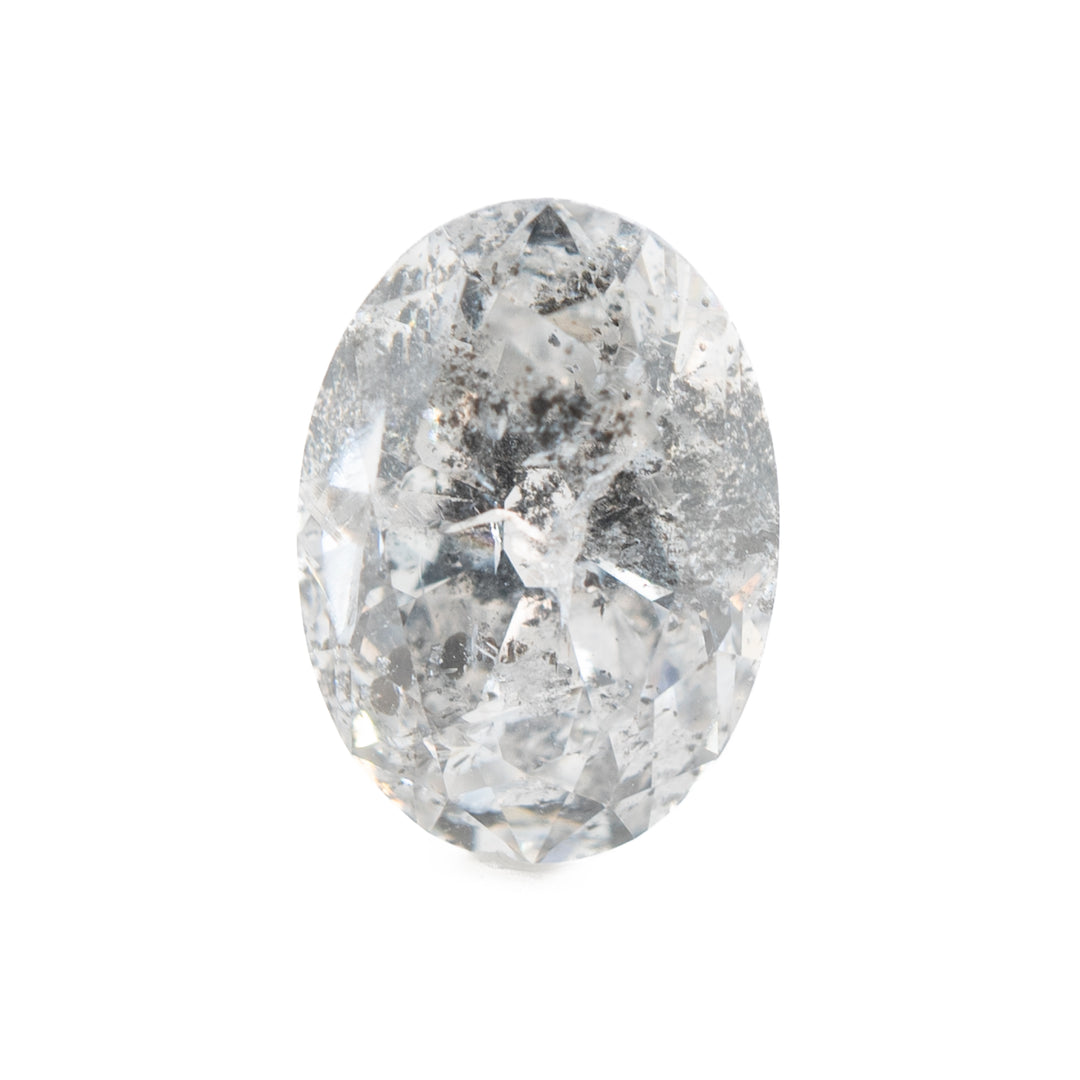 Oval Brilliant Salt & Pepper Diamond | 1.77ct | Canada Origin
