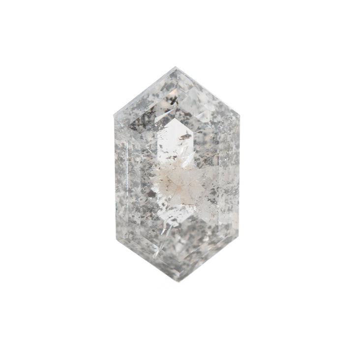 Hexagonal Step Cut Salt & Pepper Diamond | 1.29ct | Canada Origin