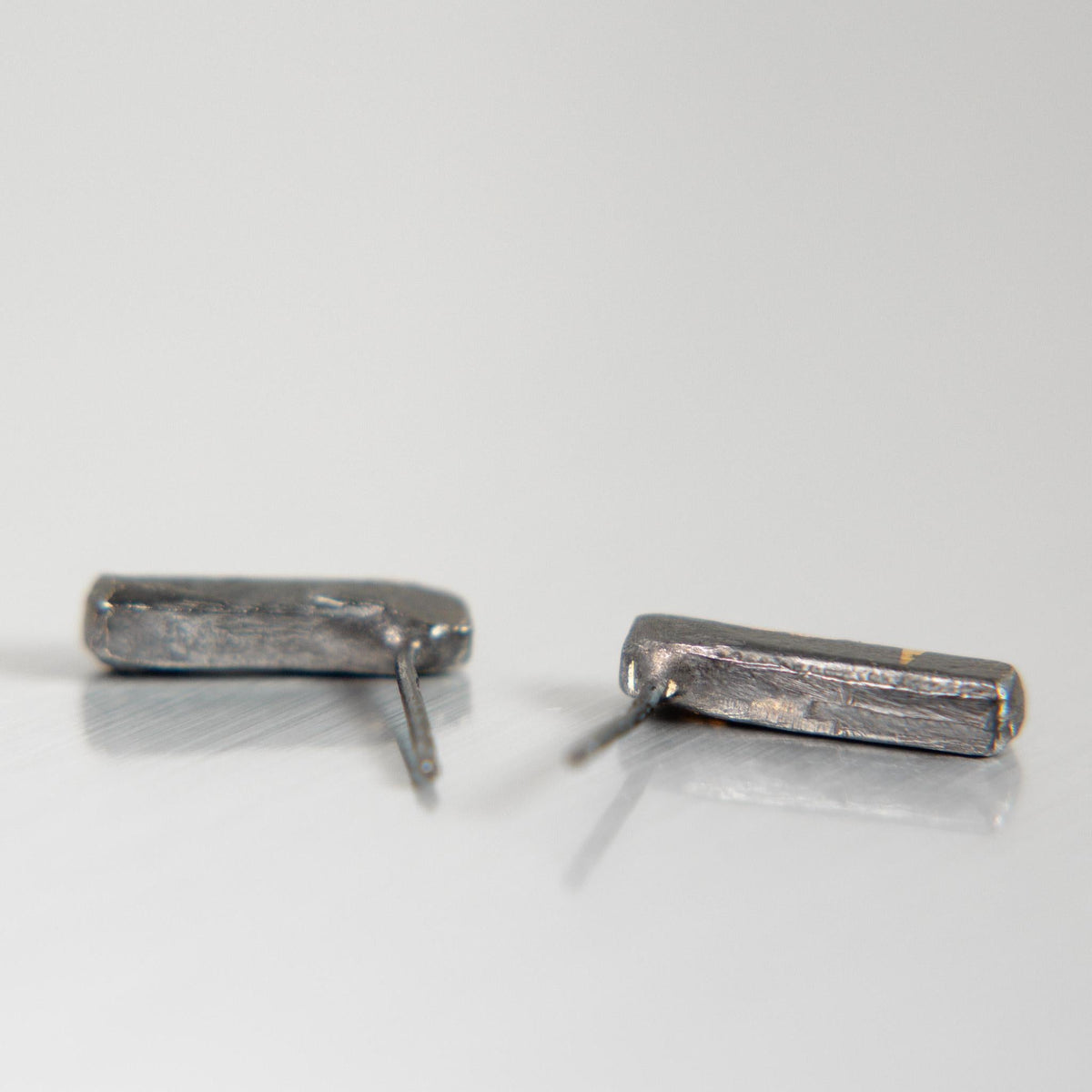 Gilded Relic Bar Stud Earrings