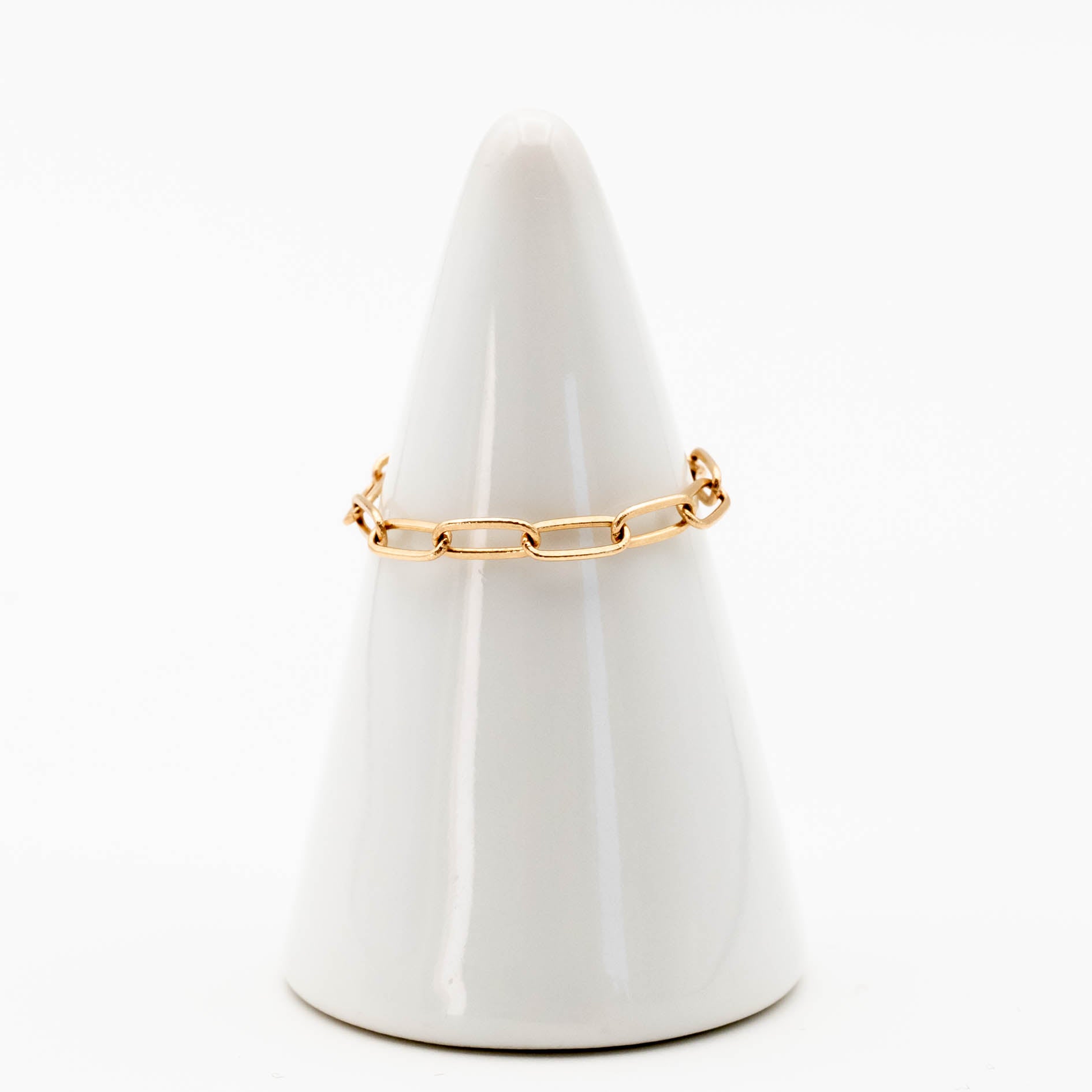 Luxe Paperclip Chain Ring