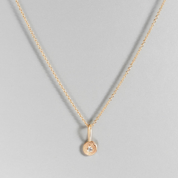 Pebble Charm in 14k Yellow Gold