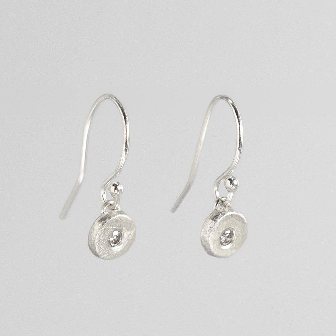 Pebble Drop Earrings in Sterling Silver
