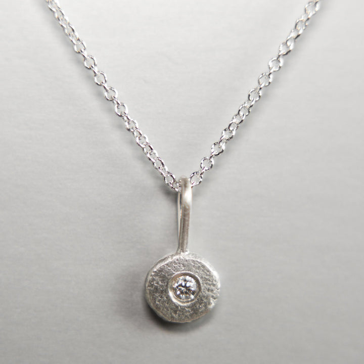 Pebble Charm in Sterling Silver