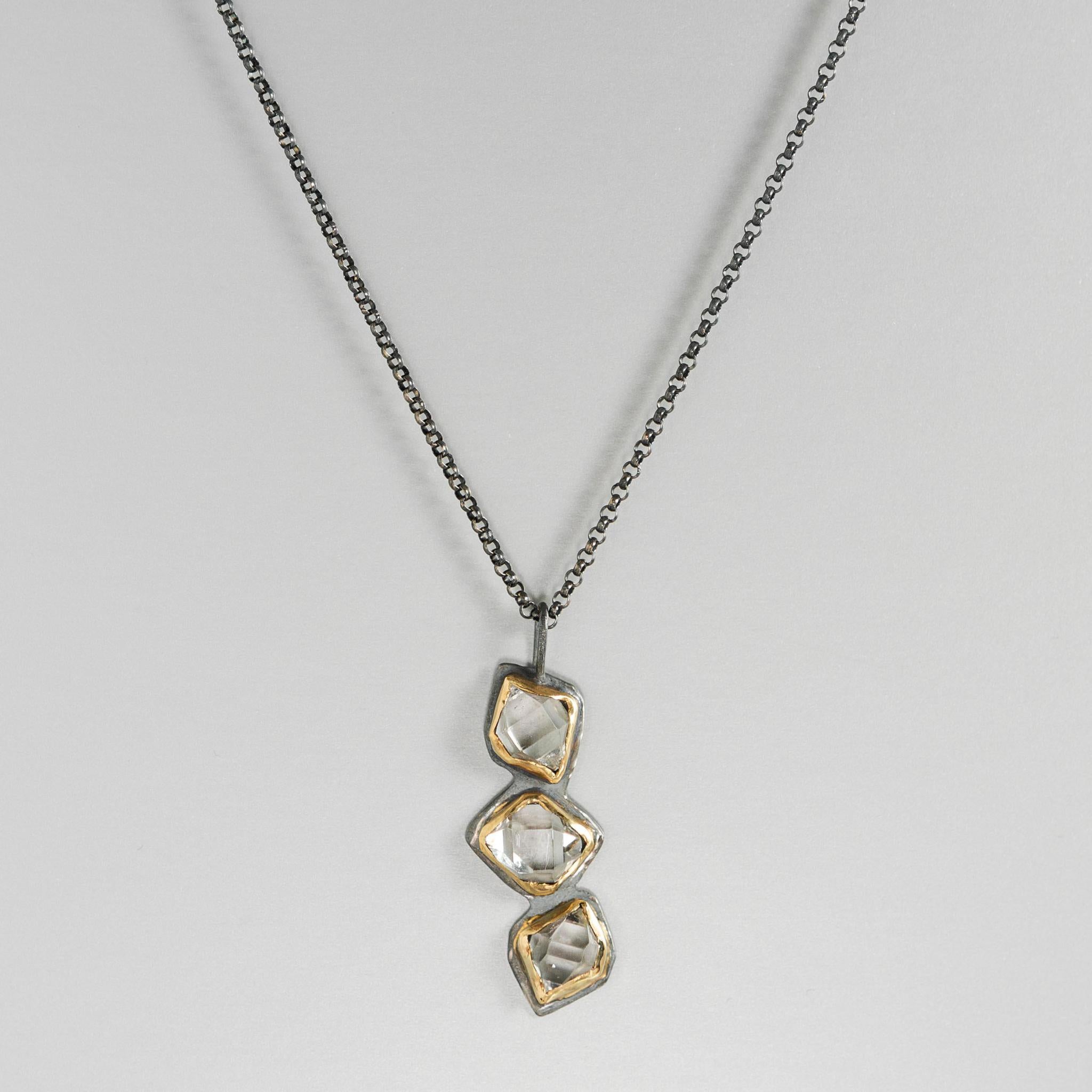 Tumbling Glacier Drop Necklace