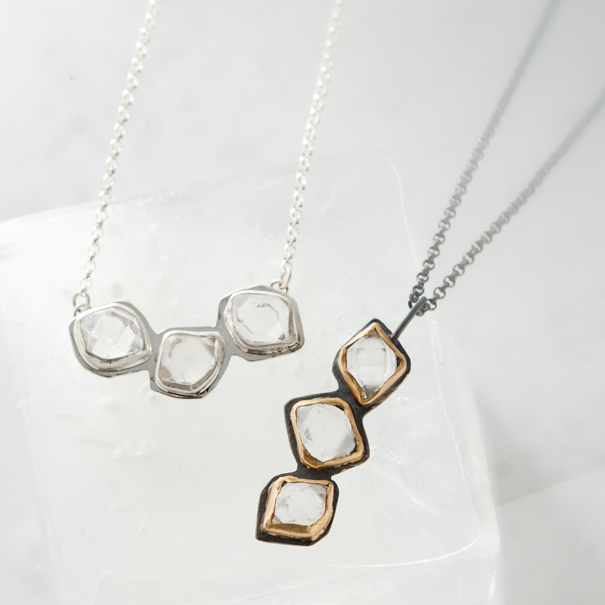 Tumbling Glacier Bib Necklace