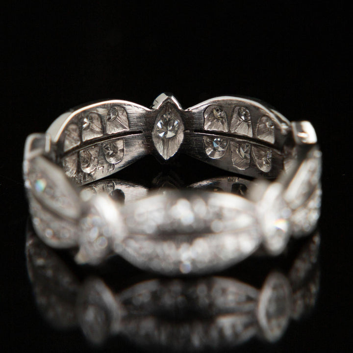 Mid-Centery Diamond Eternity Band | Platinum |circa 1950