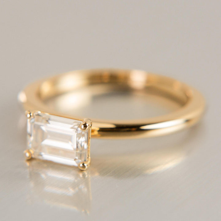 Cypress Ring with Moissanite