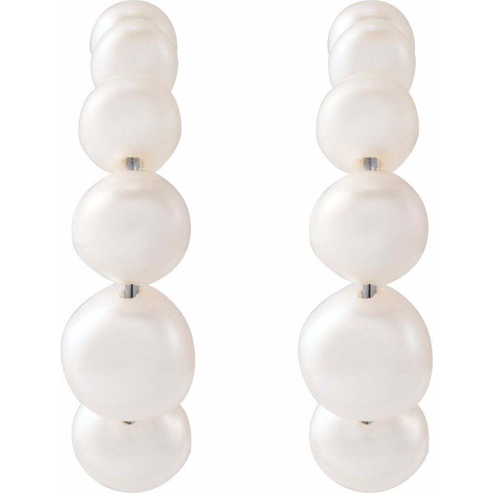 Pearl Hoop Earrings