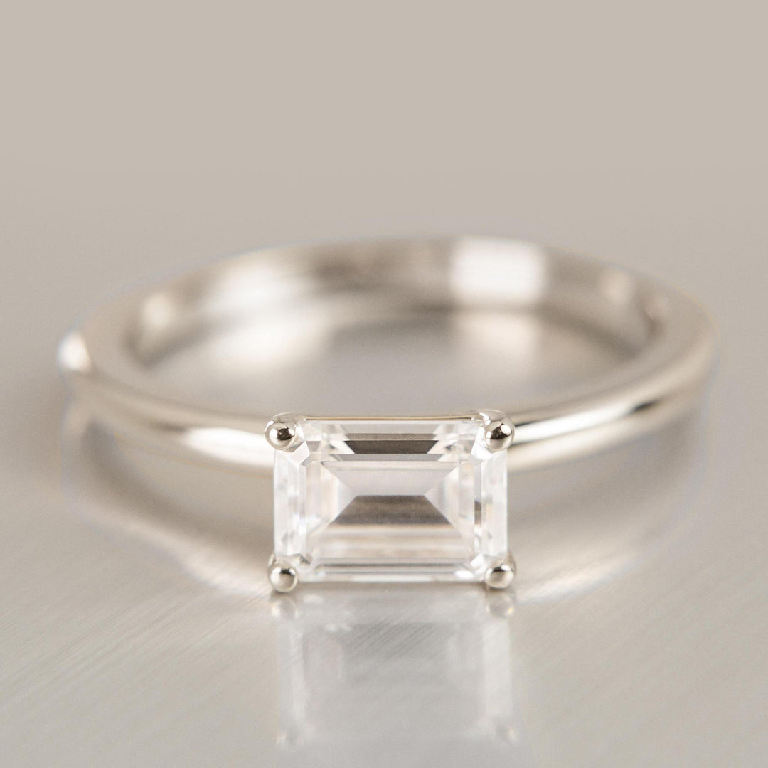 Cypress Ring with Moissanite