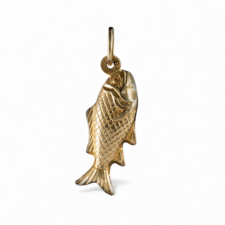 Gold Fish Charm in 14k