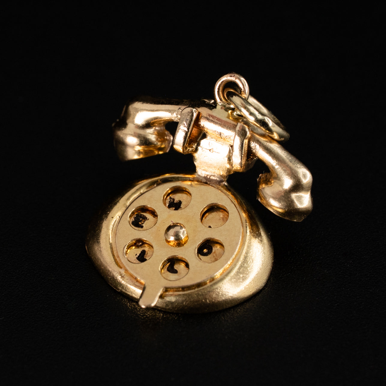 “I LUV YOU” & “HELLO” Phone Charm in 14k Gold