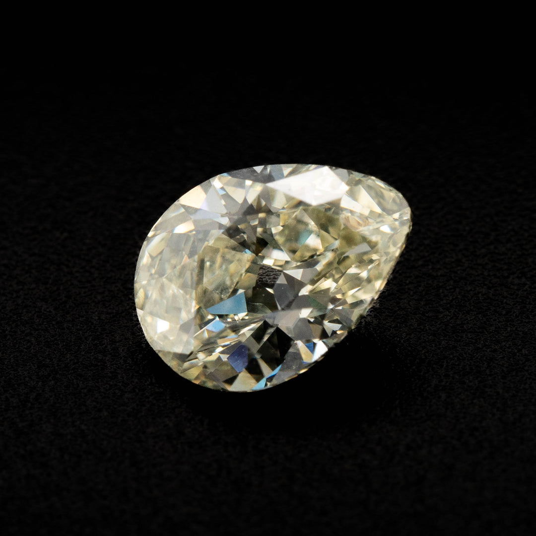 Old Mine Pear Shaped Diamond | 1.06ct | Nat. Light Yellow VS2