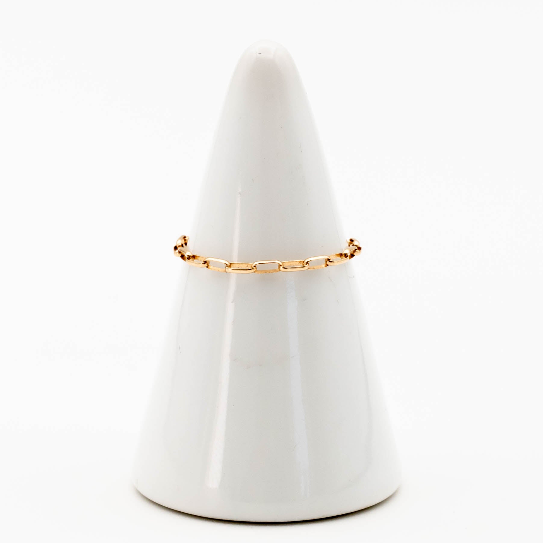 Baby Paperclip Chain Ring